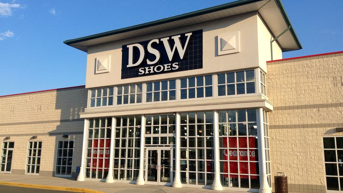 Exterior of a DSW store.