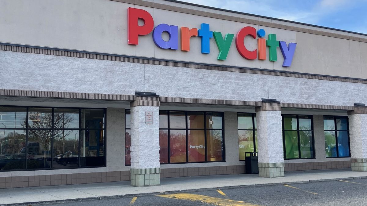 Storefront of a Party City.